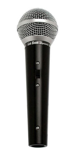 Microfone Le Son Ls-50 Dinâmico  Unidirecional E Cardióide Preto