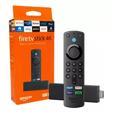 Fire Tv Stick 4k Amazon Controle Remoto Por Voz Com Alexa