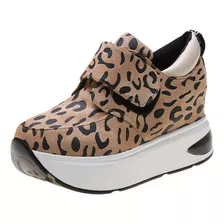 Zapatos Casuales, De Leopardo Y Nuevos Con Tacones Chinos