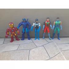 Muñecos Originales De Colección Max Steel, Iron Man Usados