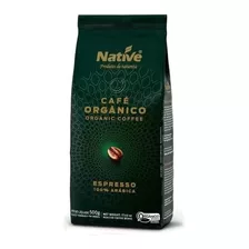 Cafe Organico En Grano 500g - Arabica Espresso - Native