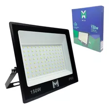 Refletor Led 150w Holofote Prova D'água Frio Cor Da Carcaça Preto Cor Da Luz Branco-frio 110v/220v