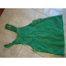 Pollera Enterito Talle 8 Verde, Nena De Algodon