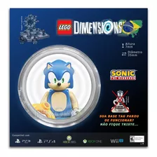 Tag Sonic Lego Dimensions (compatível 71244 Level Pack)