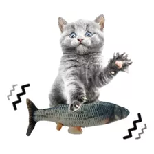 Brinquedo Interativo Para Gatos Peixe Elétrico Vibra E Mexe