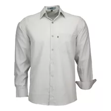 Camisa Amil Microleve Não Amassa Manga Longa Com Bolso Luxo