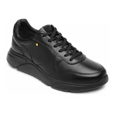 Tenis Sneaker Quirelli Casual Plant Anatómica 705401 Negro