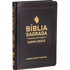 Bíblia Sagrada Com Harpa Cristã - Capa Sintética Flexível, Preta: Almeida Revista E Corrigida (arc), De Sociedade Bíblica Do Brasil, Sbb. Editora Sociedade Bíblica Do Brasil, Capa Dura Em Português, 2