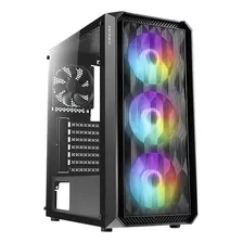 Gabinete Gaming Antec Nx292 C/4 Ventiladores - Black Color Negro