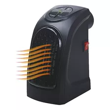 Calefactor Estufa Caloventilador Sin Cable Directo A Pared ® Color Negro