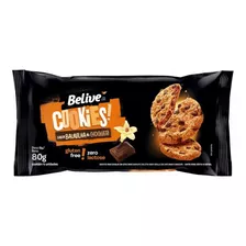 Cookies Sabor Baunilha E Chocolate Sem Glúten E Sem Lactose Belive 80g