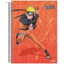 Kit C/ 5 Naruto Caderno Universitário Espiral Capa Dura 1 M
