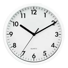 Relógio De Parede Branco Redondo 20cm