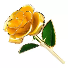 Regalo De Flores Lacadas Con Rosas Chapadas En Oro De 24 Qui