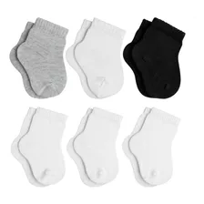 Kit 6 Pares Meia Recém Nascido Masculina E Feminina Lupo 