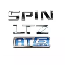 Kit Emblemas Chevrolet Spin Ltz At6 Cromado