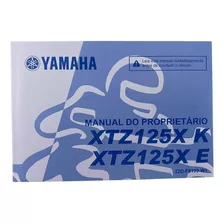 Manual Do Proprietário Xtz 125 (2009) Yamaha Original 