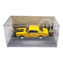 Miniatura Carros Nacionais Ford Corcel Gt 1971 Amarelo