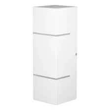 Arandela Focos Fachos Frisos 30 Cm P/ 2 Lâmpadas E27 Mf116 Cor Branco 110v/220v