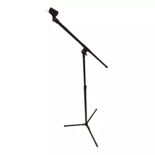 Soporte P/ Microfono Boom Jirafa Reforzado Negro 