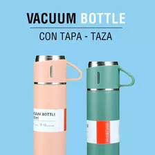 Termo Vaso Térmico Acero Inoxidable - 500ml - Tapa Con Taza