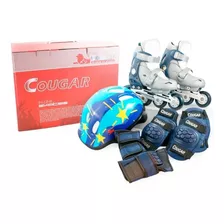 Patines Semiprofesionales Cougar Ajustable + Kit Protección