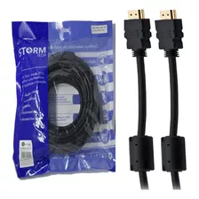 Cabo Hdmi 10 Metros Storm 2.0 4k Com Filtro Banhado A Ouro