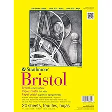Cuaderno De Papel Vitela Bristol, 9x12'' 20 Hojas Strathmore