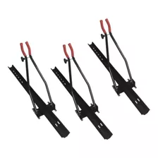 3 Suporte Transbike Rack Calha De Teto Leva Carregador Bike