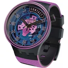 Reloj Swatch Sb01b126 Cuarzo Con Correa De Silicona Negra