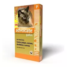 Advocate Gatos P (até 4kg) Embalagem Com 3 Pipetas De 0,4ml