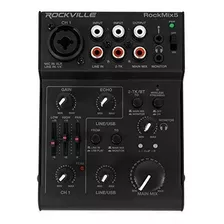 Rockville Rockmix Mezclador Profesional De 5 Canales Con Int