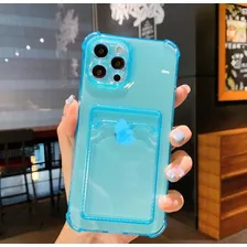 Funda Tarjetero Silicon Protector Para iPhone Oppo Xiaomi Sa