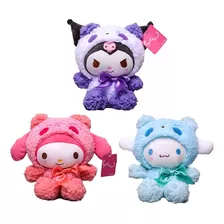 Pack 3 Peluches Hello Kitty 23 Cm My Melody Cinnamoroll Set