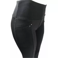 Calça Legging. Montaria Cintura Alta Com Bloso