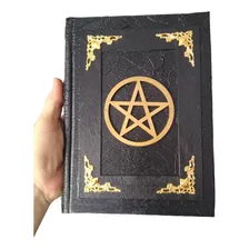 Grimório Artesanal 120 Folhas Pentagrama Mágico Wicca Agenda