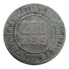 Moeda Brasil Antiga 200 Reis 1923 Bc Níquel República 23-200