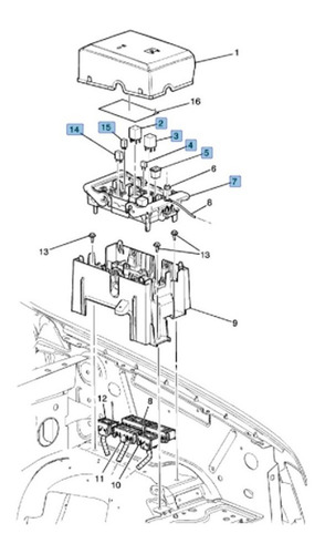 Caja Fusibles Chevrolet Silverado 1500 5.3 2010 A 2013 Foto 3