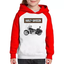 Moletom Infantil Moto Harley Davidson Heritage Classic Black