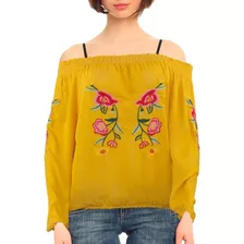 Blusa Dama Moda Tipo Straple Hombros Descubiertos 802