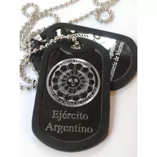 Chapas Militares Dog Tags Ejercito Argentino