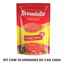 Molho De Tomate Tradicional Tarantella Kit 10 Un 2 Kg Cada