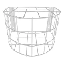 Grade De Proteção Tipo Gaiola Branca Redonda Para Câmera