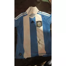 Camiseta Selección Argentina 2011/2012 Firmada Por Agüero