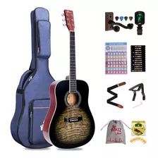 Winzz Kit De Guitarra Acústica De 41 Pulgadas Para Princip.