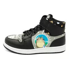 Tenis Negro Mi Vecino Totoro Ghibli Anime Bota Hi Top