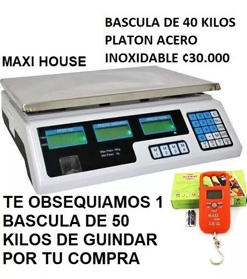 Basculas Maxi House Con Regalia, De Una Romana De Guindar O 