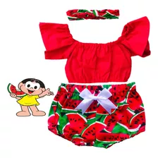 Conjunto Bebe Menina 100% Algodão