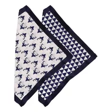 Bacati Tribal Azul Marino Buck/triangulos 2 piezas Muselina 