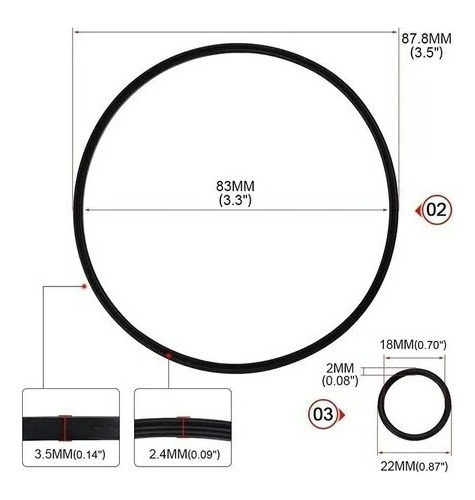 Kit De Juntas De Bomba De Vacio Para Vw Rabbit 2.5l Foto 4